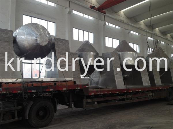 Customer Made Double Cone Drying Machine for Plastic Particles